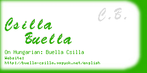 csilla buella business card